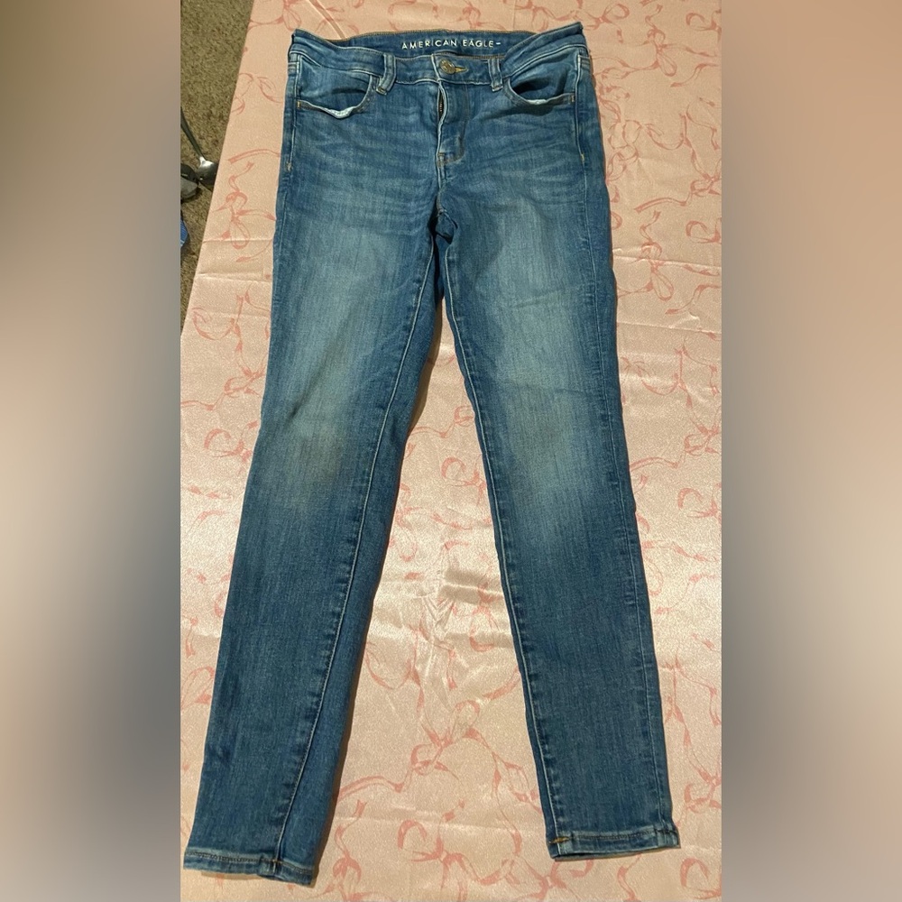 American Eagle Outfitters Women's Classic Blue Skinny Jeans